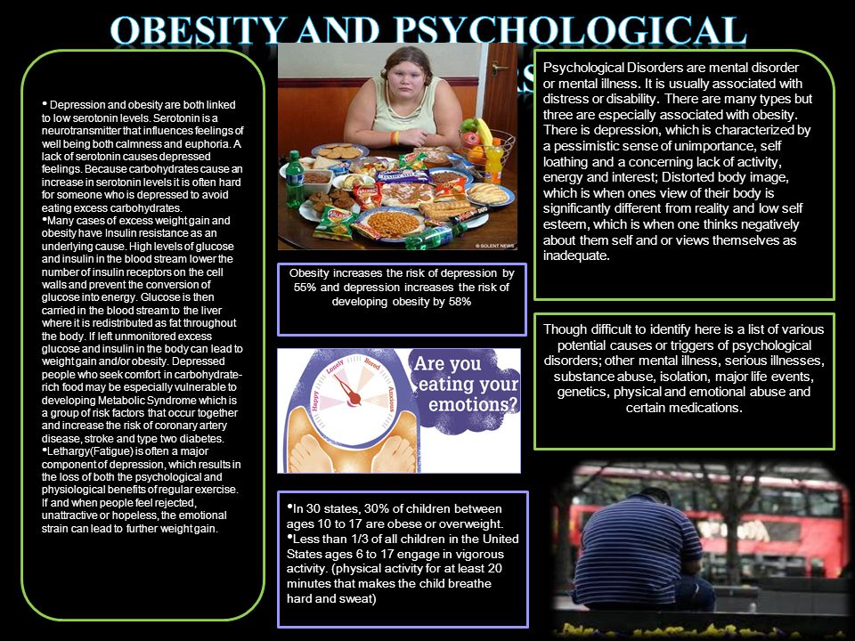 Obesity can be harmful to your child's mental health
